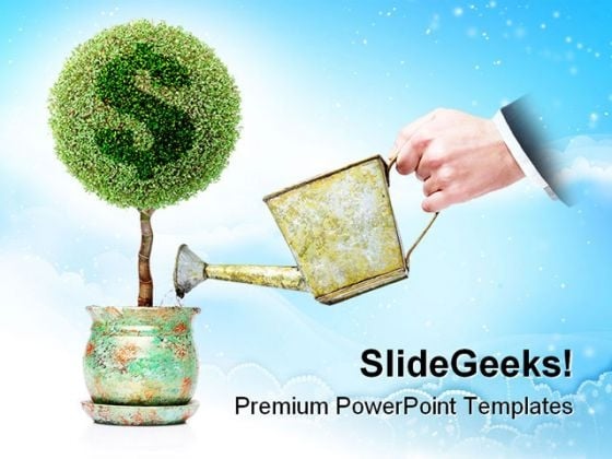 Dollar Plant Business PowerPoint Background And Template 1210 Dollar Plant Business PowerPoint Background And Template 1210