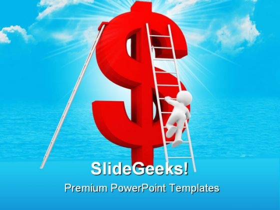 Dollar Sign And Ladder Success PowerPoint Themes And PowerPoint Slides 0211 Dollar Sign And Ladder Success PowerPoint Themes And PowerPoint Slides 0211