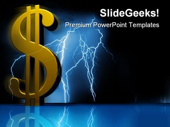 Dollar Sign Finance PowerPoint Template 0810 Dollar Sign Finance PowerPoint Template 0810