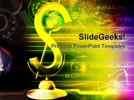 Dollar Sign Money Abstract PowerPoint Background And Template 1210 Dollar Sign Money Abstract PowerPoint Background And Template 1210