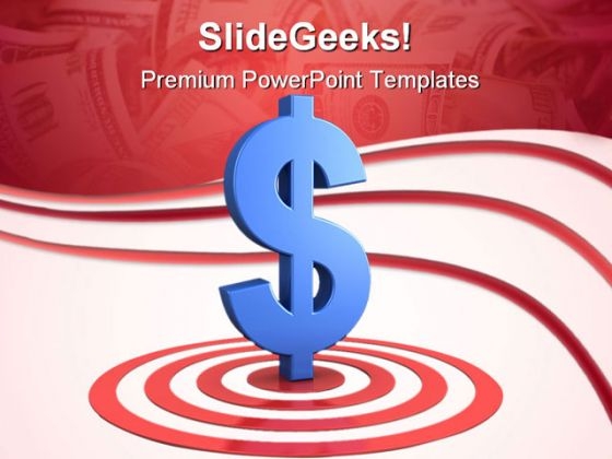 Dollar Sign On Target Business PowerPoint Themes And PowerPoint Slides 0411 Dollar Sign On Target Business PowerPoint Themes And PowerPoint Slides 0411