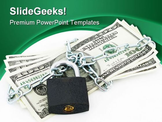 Dollars Chained And Locked Security PowerPoint Backgrounds And Templates 1210 Dollars Chained And Locked Security PowerPoint Backgrounds And Templates 1210