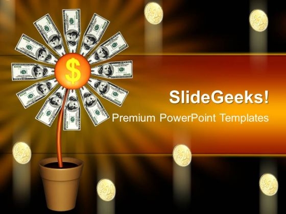 Dollars Flower Money PowerPoint Templates And PowerPoint Themes 1012 Dollars Flower Money PowerPoint Templates And PowerPoint Themes 1012