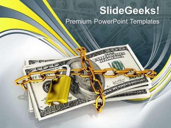 Dollars Locked With Chain Dollar PowerPoint Templates And PowerPoint Themes 1012 Dollars Locked With Chain Dollar PowerPoint Templates And PowerPoint Themes 1012
