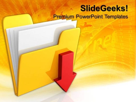 Download Folder Icon Computer PowerPoint Templates And PowerPoint Themes 1012