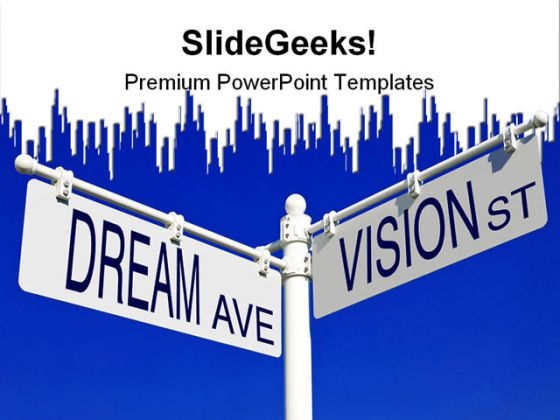 Dream And Vision Signs Metaphor PowerPoint Themes And PowerPoint Slides 0811