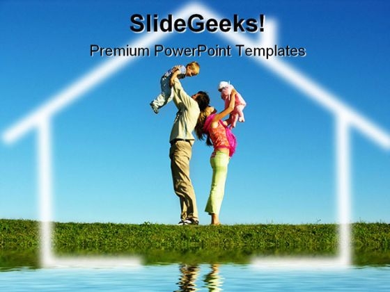 Dream Home01 Family People PowerPoint Template 0810 Dream Home01 Family People PowerPoint Template 0810