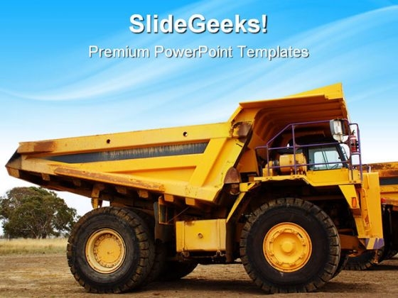 Dump Truck Travel PowerPoint Themes And PowerPoint Slides 0411 Dump Truck Travel PowerPoint Themes And PowerPoint Slides 0411