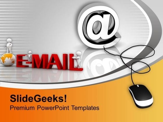 E Mail Symbol Connected To Mouse PowerPoint Templates Ppt Backgrounds For Slides 0213 E Mail Symbol Connected To Mouse PowerPoint Templates Ppt Backgrounds For Slides 0213