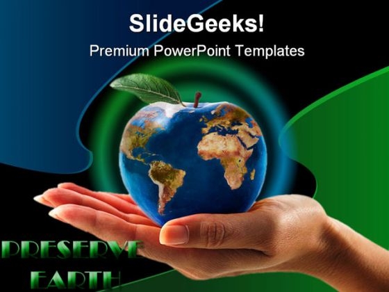 Earth People PowerPoint Template 0610
