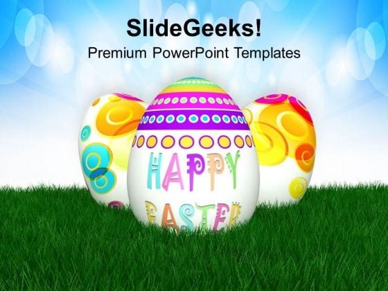 Easter Eggs With 3d View PowerPoint Templates Ppt Backgrounds For Slides 0313 Easter Eggs With 3d View PowerPoint Templates Ppt Backgrounds For Slides 0313