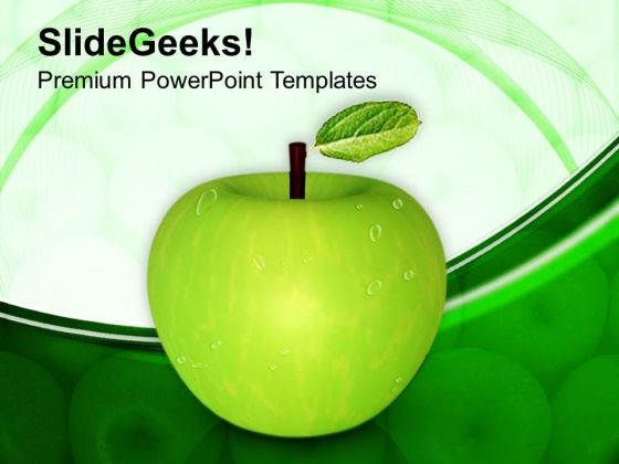Eat An Apple And Be Healthy PowerPoint Templates Ppt Backgrounds For Slides 0413 Eat An Apple And Be Healthy PowerPoint Templates Ppt Backgrounds For Slides 0413