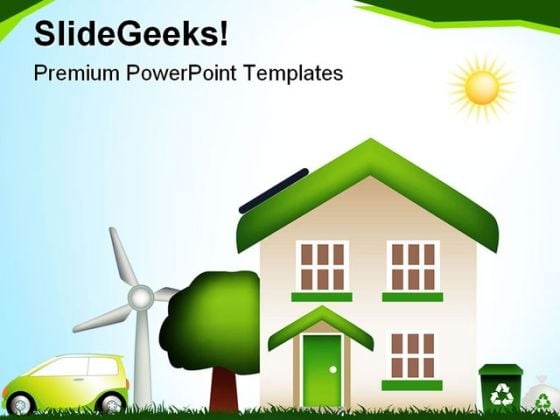 Eco House Environment PowerPoint Templates And PowerPoint Backgrounds 0611