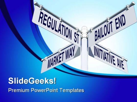 Economy Signpost Metaphor PowerPoint Themes And PowerPoint Slides 0811 Economy Signpost Metaphor PowerPoint Themes And PowerPoint Slides 0811