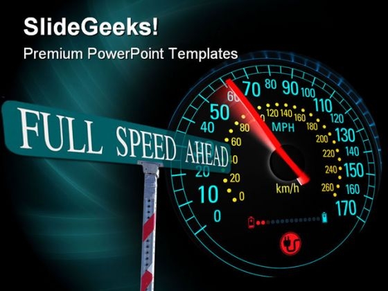 Electric Car Speedometer Travel PowerPoint Templates And PowerPoint Backgrounds 0211