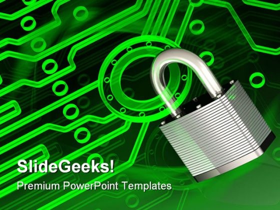 Electronic Lock Security PowerPoint Themes And PowerPoint Slides 0611 Electronic Lock Security PowerPoint Themes And PowerPoint Slides 0611