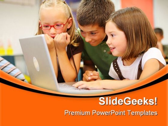 Elementary School Students Education PowerPoint Themes And PowerPoint Slides 0511