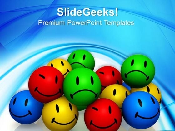 Emotion Icons Shapes PowerPoint Templates And PowerPoint Themes 0812