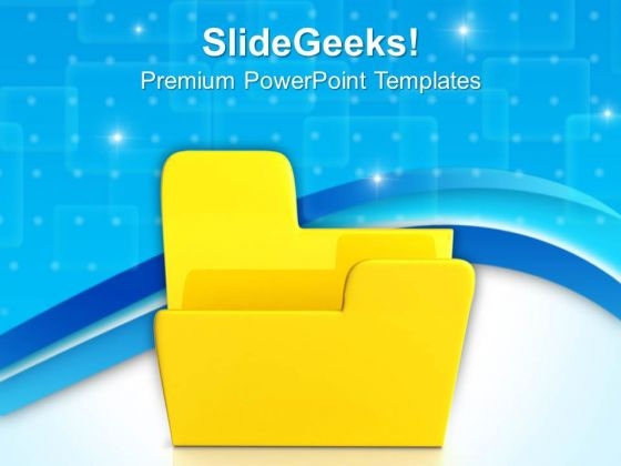 Empty Folder Computer PowerPoint Templates And PowerPoint Themes 0812