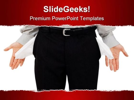 Empty Pockets Man Business PowerPoint Templates And PowerPoint Backgrounds 0611 Empty Pockets Man Business PowerPoint Templates And PowerPoint Backgrounds 0611