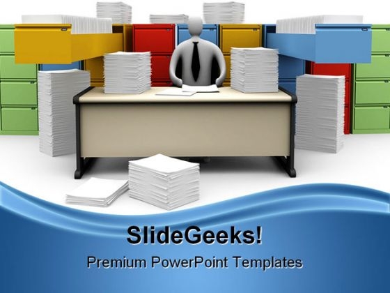 Endless Office Work Bussiness PowerPoint Background And Template 1210 Endless Office Work Bussiness PowerPoint Background And Template 1210