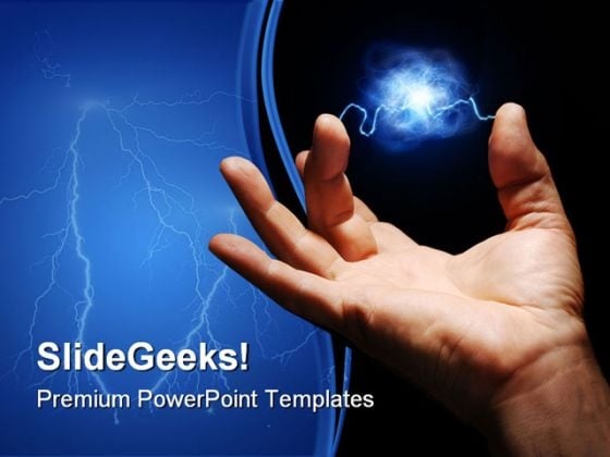 Energy Abstract PowerPoint Template 0810 Energy Abstract PowerPoint Template 0810