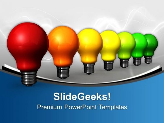Energy Efficiency Concept With Light Bulbs PowerPoint Templates Ppt Backgrounds For Slides 0113 Energy Efficiency Concept With Light Bulbs PowerPoint Templates Ppt Backgrounds For Slides 0113