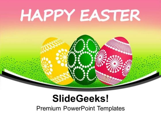 Enjoy Easter Celebration With Colored Eggs PowerPoint Templates Ppt Backgrounds For Slides 0613 Enjoy Easter Celebration With Colored Eggs PowerPoint Templates Ppt Backgrounds For Slides 0613