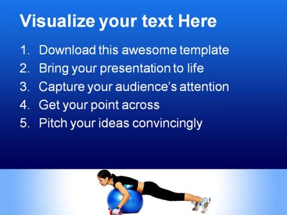 Excercise Health PowerPoint Template 0610 professional interactive