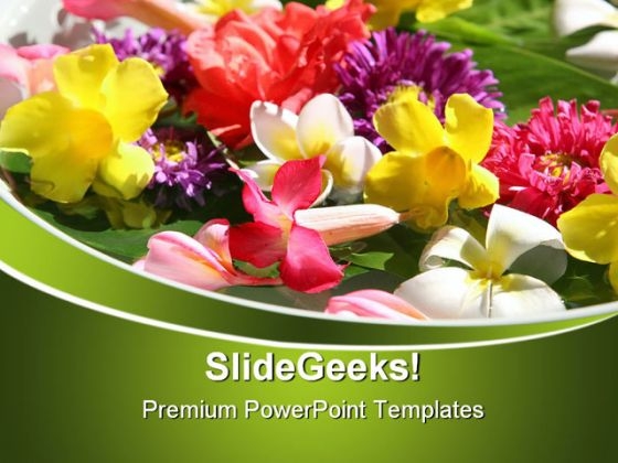Exotic Coloured Flowers Beauty PowerPoint Templates And PowerPoint Backgrounds 0311