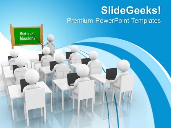 Explaining Mission To Every Team Member PowerPoint Template 1113 Explaining Mission To Every Team Member PowerPoint Template 1113
