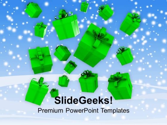Falling Gift Boxes Christmas PowerPoint Templates Ppt Backgrounds For Slides 1112