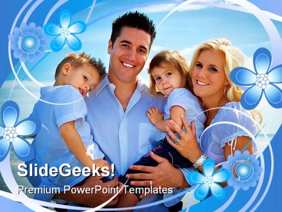 Family Frame Holidays PowerPoint Background And Template 1210 Family Frame Holidays PowerPoint Background And Template 1210