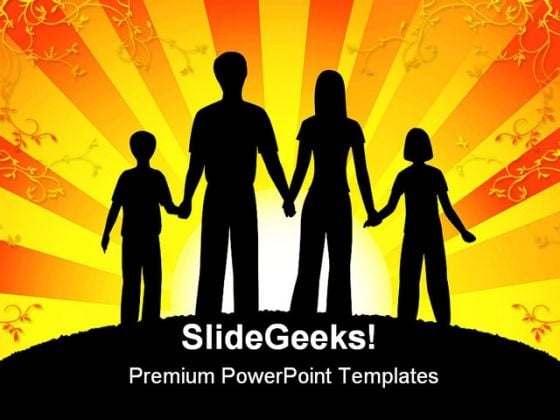 Family People Abstarct PowerPoint Template 0910 Family People Abstarct PowerPoint Template 0910