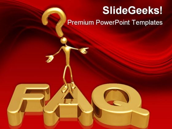 Faq Metaphor PowerPoint Templates And PowerPoint Backgrounds 0511