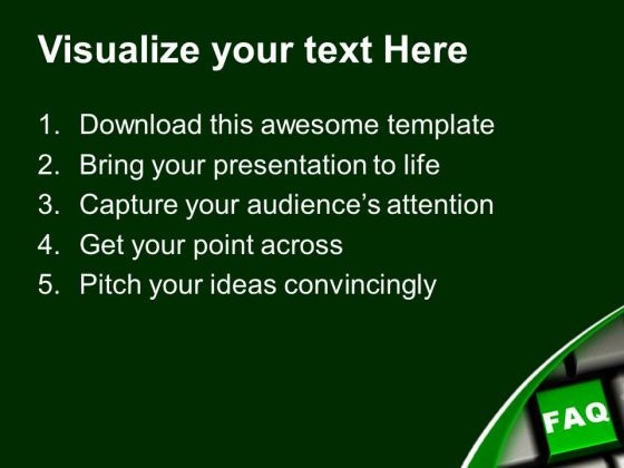 Faq Web Concept Internet PowerPoint Templates And PowerPoint Themes 1112 aesthatic idea