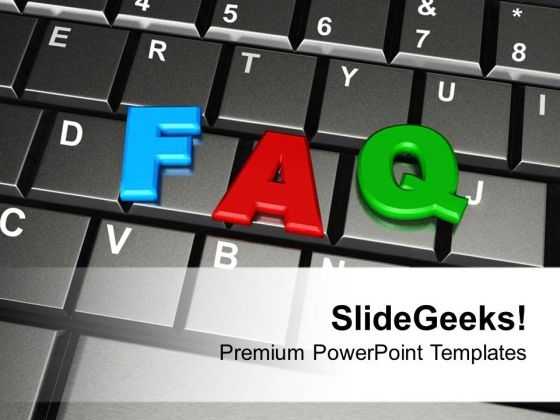 Faq Word By Colorful Letters On Keyboard PowerPoint Templates Ppt Backgrounds For Slides 0113 Faq Word By Colorful Letters On Keyboard PowerPoint Templates Ppt Backgrounds For Slides 0113