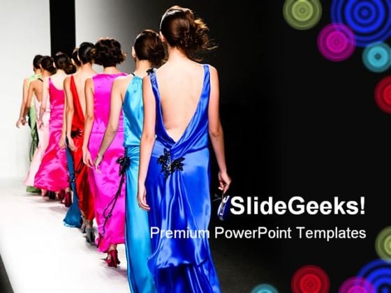 Fashion Show Beauty PowerPoint Template 1110 Fashion Show Beauty PowerPoint Template 1110