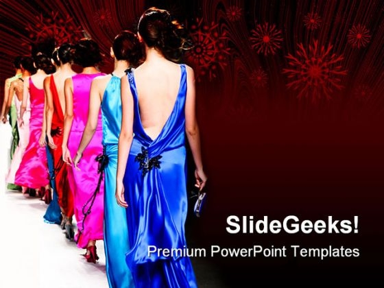 Fashion Show Events PowerPoint Templates And PowerPoint Backgrounds 0311 -  PowerPoint Templates