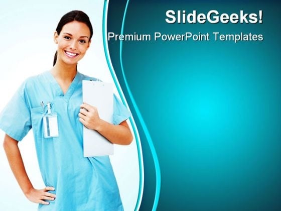 Female Doctor Smiling Medical PowerPoint Themes And PowerPoint Slides 0811 Female Doctor Smiling Medical PowerPoint Themes And PowerPoint Slides 0811