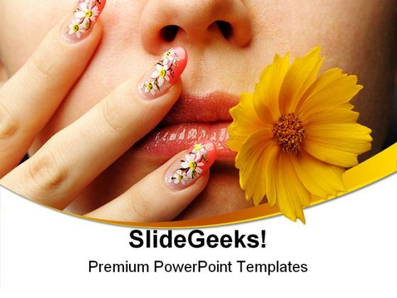 Female Face And Nails Art PowerPoint Templates And PowerPoint Backgrounds 0311 Female Face And Nails Art PowerPoint Templates And PowerPoint Backgrounds 0311