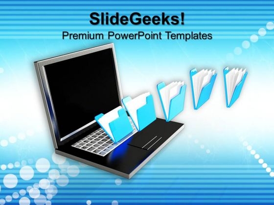 File Sharing Concept Computer PowerPoint Templates And PowerPoint Themes 0812