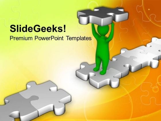 Fill The Gap And Make Bridge PowerPoint Templates Ppt Backgrounds For Slides 0513