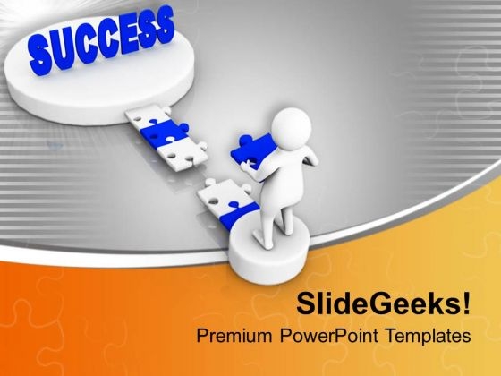 Fill The Gap Of Getting Success PowerPoint Templates Ppt Backgrounds For Slides 0713