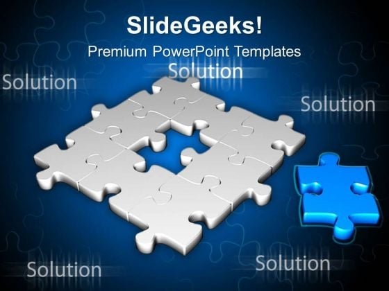 Fill The Puzzle With Right Part PowerPoint Templates Ppt Backgrounds For Slides 0613 Fill The Puzzle With Right Part PowerPoint Templates Ppt Backgrounds For Slides 0613