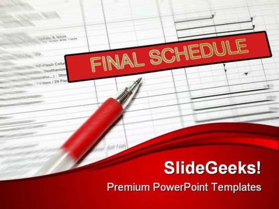 Final Schedule Business PowerPoint Background And Template 1210 Final Schedule Business PowerPoint Background And Template 1210