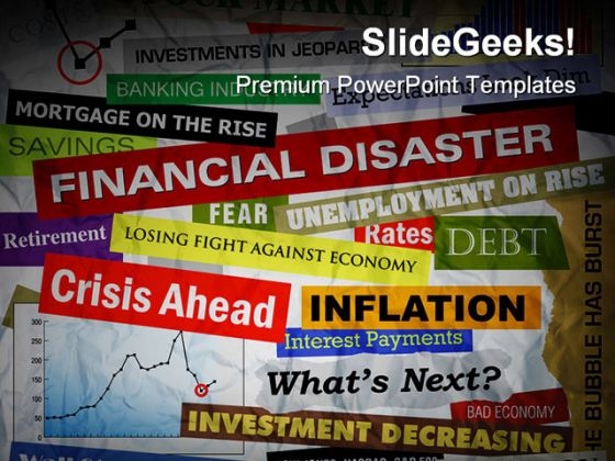 Financial Disaster Business PowerPoint Template 1110 Financial Disaster Business PowerPoint Template 1110