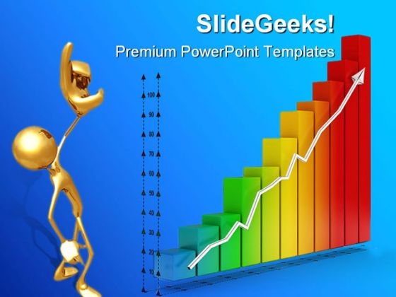 Financial Graph PowerPoint Backgrounds And Templates 0111