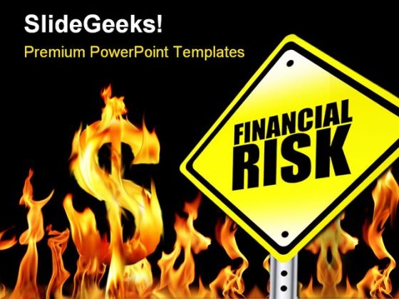 Financial Risk Finance PowerPoint Background And Template 1210
