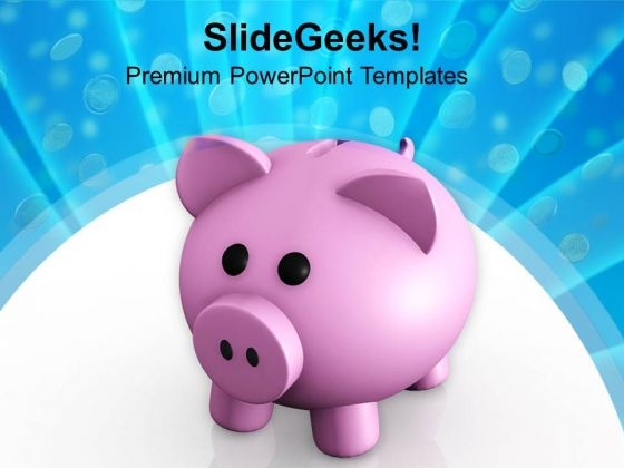 Financial Savings In Piggy Bank PowerPoint Templates Ppt Backgrounds For Slides 0313 Financial Savings In Piggy Bank PowerPoint Templates Ppt Backgrounds For Slides 0313